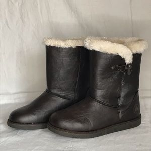 Airwalk Fur Brown Leather Boots